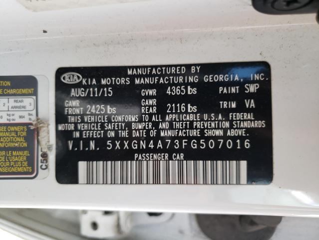 5XXGN4A73FG507016 KIA OPTIMA EX
