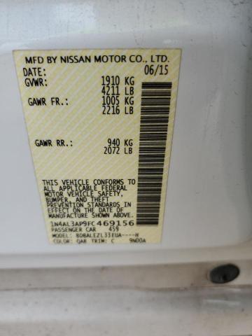 1N4AL3AP9FC469156 Nissan ALTIMA 2.5