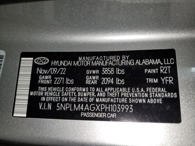 5NPLM4AGXPH103993 Hyundai ELANTRA SEL