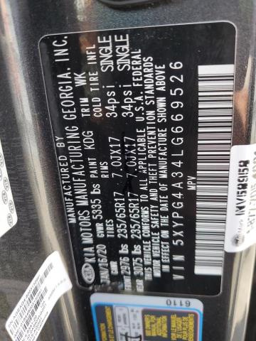 5XYPG4A34LG669526 KIA SORENTO L
