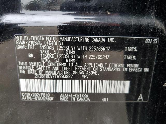 2T3BFREV7FW293982 Toyota RAV4 LE