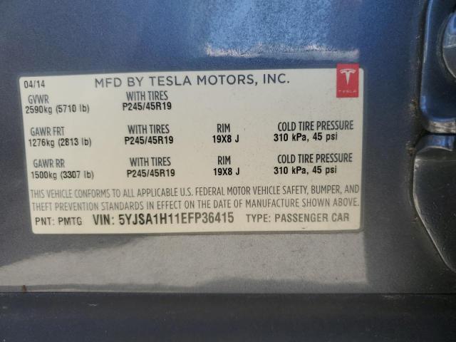 5YJSA1H11EFP36415 Tesla MODEL S