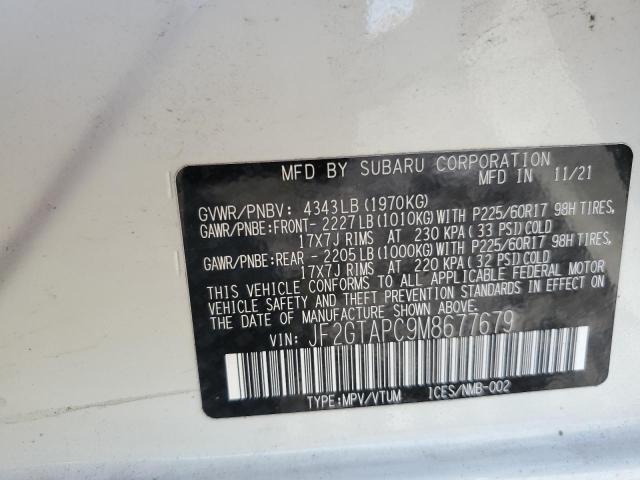 JF2GTAPC9M8677679 Subaru Crosstrek