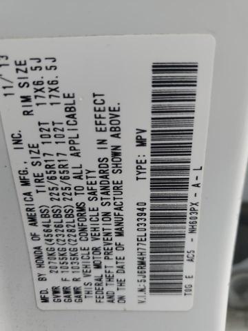 5J6RM4H77EL033940 Honda CR-V EXL