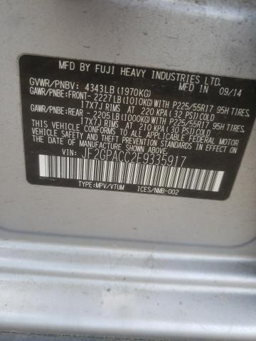 JF2GPACC2E9335917 Subaru XV CROSSTR