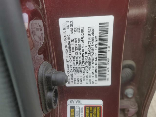 2HKRM4H7XGH642761 Honda CR-V EXL