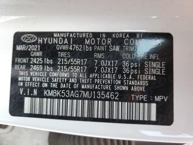 KM8K53AG7MU135462 Hyundai Kona Ultimate
