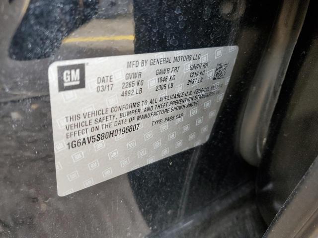 1G6AV5S80H0196607 Cadillac Cts Vsport Premium Luxury