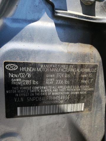 5NPD84LF9HH154934 Hyundai ELANTRA SE