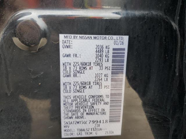 5N1AT2MT5GC799418 Nissan ROGUE S