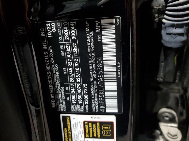 4JGFF5KE7PA857804 Mercedes-Benz Gls 450 4matic