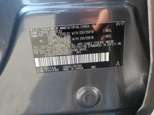 2T3DFREV0HW598803 Toyota RAV4 LIMIT