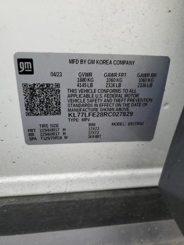 KL77LFE28RC027829 Chevrolet TRAX LS