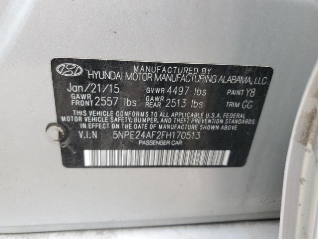 5NPE24AF2FH170513 Hyundai SONATA SE