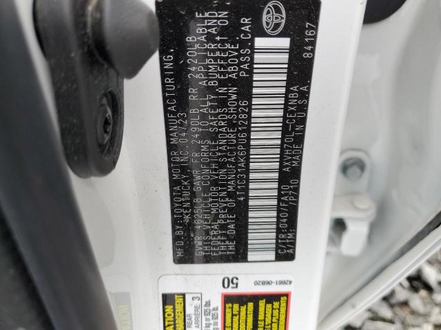 4T1C31AK6PU612826 Toyota CAMRY LE