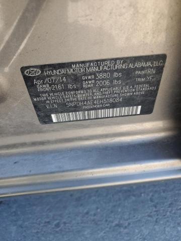 5NPDH4AE4EH518084 Hyundai ELANTRA SE