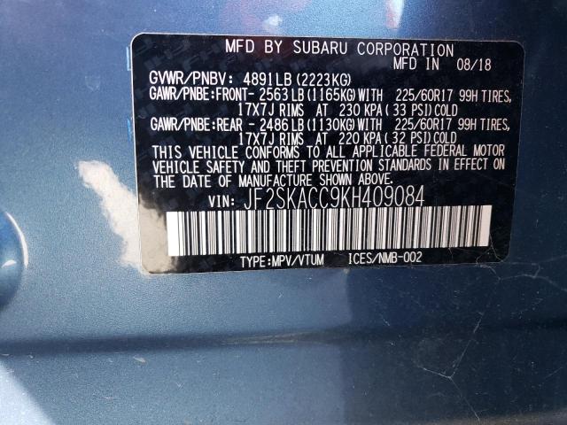 JF2SKACC9KH409084 Subaru Forester