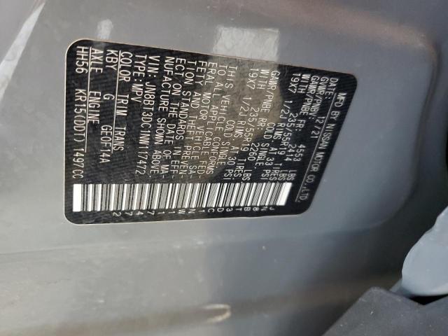 JN8BT3DC1NW117472 Nissan Rogue Plat