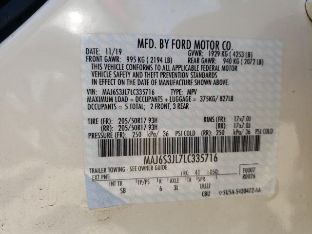 MAJ6S3JL7LC335716 Ford Ecosport Ses