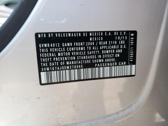 3VW1K7AJ0EM378965 Volkswagen JETTA BASE