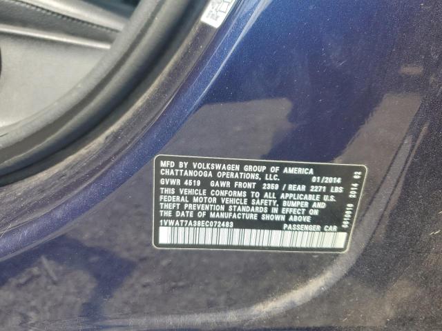 1VWAT7A38EC072483 Volkswagen PASSAT S