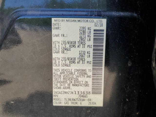 5N1AZ2MH2JN133638 Nissan MURANO S