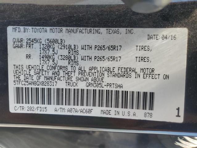 5TFCZ5AN8GX028317 Toyota TACOMA DOU
