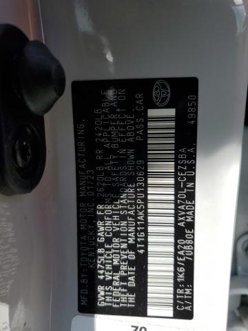 4T1G11AK5PU130629 Toyota Camry Se N