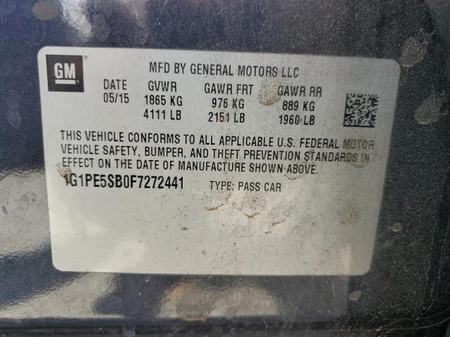 1G1PE5SB0F7272441 Chevrolet CRUZE LT