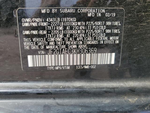 JF2GTAEC3KH306369 Subaru Crosstrek