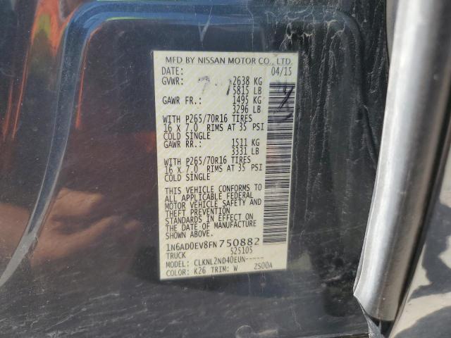 1N6AD0EV8FN750882 Nissan FRONTIER S