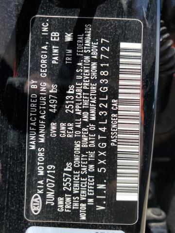 5XXGT4L32LG381727 KIA Optima Lx