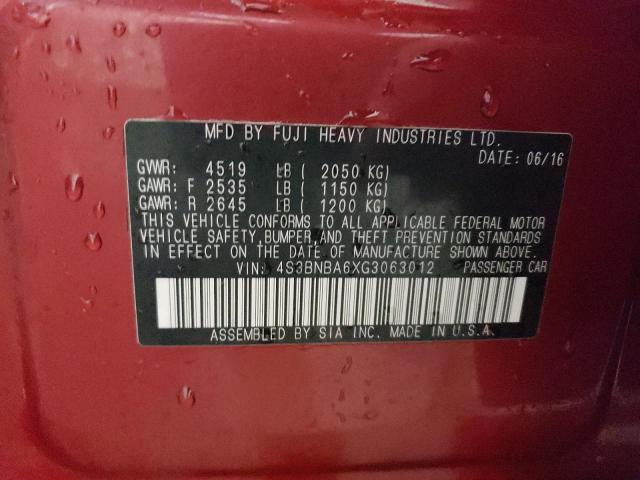 4S3BNBA6XG3063012 Subaru Legacy 2.5i