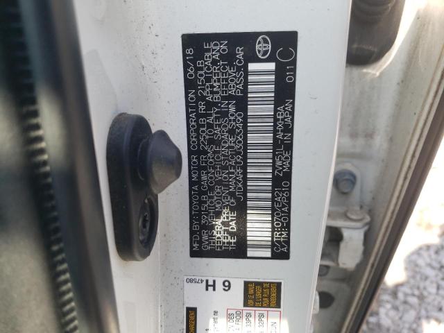 JTDKARFU9J3063490 Toyota Prius