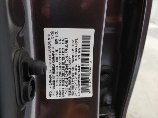 2HKRM4H59GH647061 Honda CR-V EX