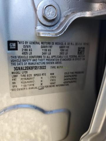 3GNAL2EK8FS513622 Chevrolet CAPTIVA LS