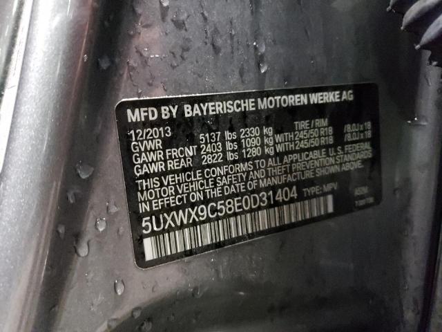 5UXWX9C58E0D31404 BMW X3 XDRIVE2