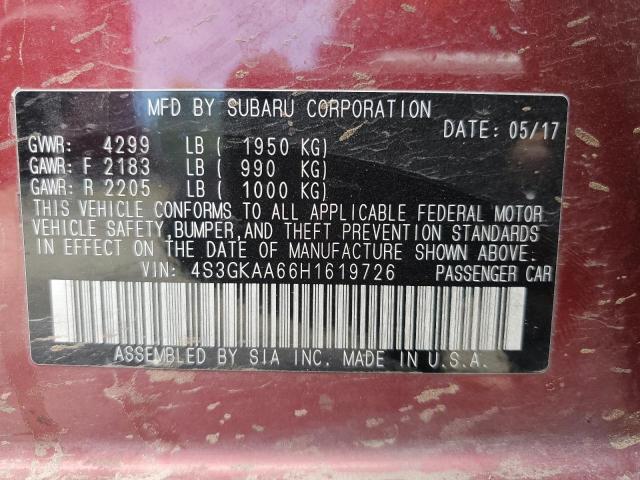4S3GKAA66H1619726 Subaru Impreza