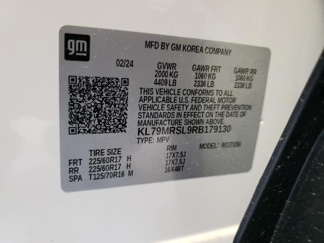 KL79MRSL9RB179130 Chevrolet TRAILBLAZE