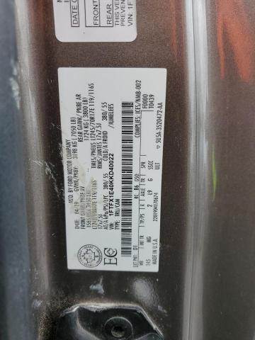 1FTFX1E40KKD40022 Ford F150 Super Cab