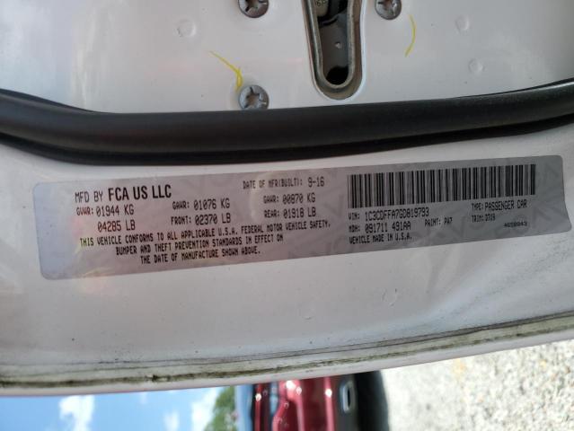1C3CDFFA7GD819793 Dodge Dart Sxt Sport