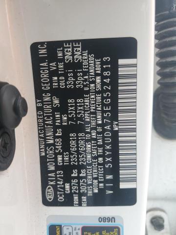 5XYKUDA75EG524813 KIA SORENTO EX