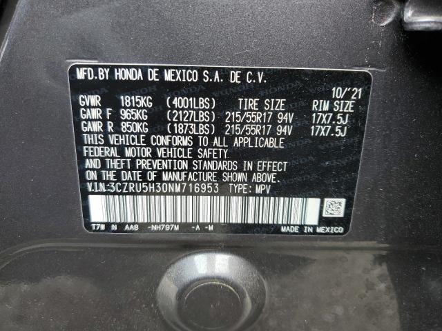 3CZRU5H30NM716953 Honda HR-V LX