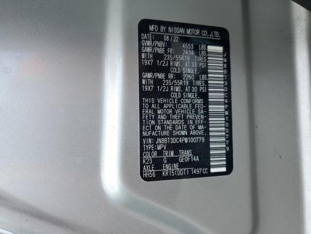 JN8BT3DC4PW100779 Nissan Rogue Plat
