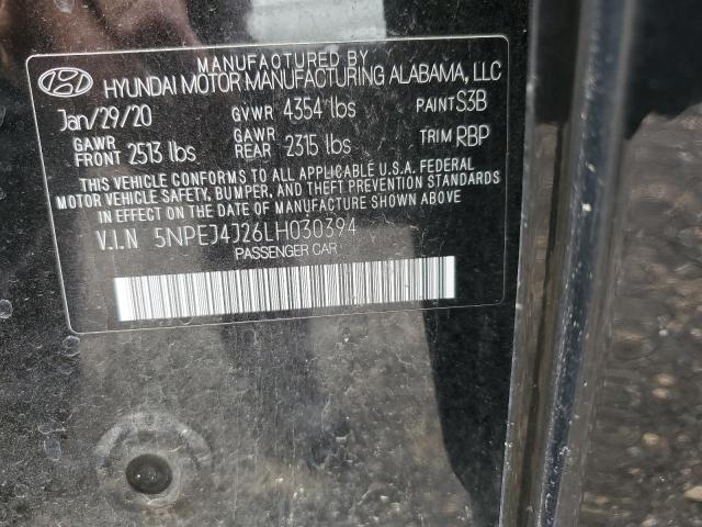 5NPEJ4J26LH030394 Hyundai Sonata Sel Plus