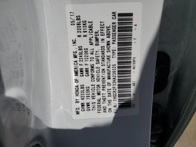 1HGCR2F33HA236035 Honda ACCORD LX