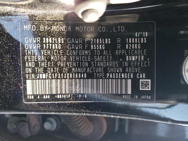 JHMFC1F31JX016840 Honda CIVIC EX
