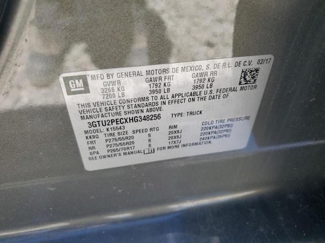 3GTU2PECXHG348256 GMC Sierra K1500 Denali