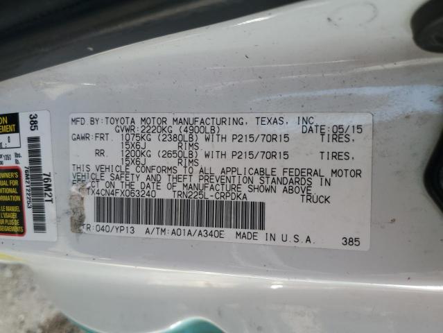 5TFTX4CN4FX063240 Toyota Tacoma Access Cab