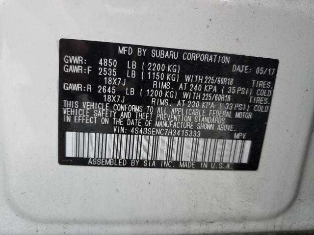 4S4BSENC7H3415339 Subaru Outback 3.6r Limited
